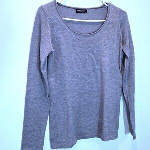 NWOT Brunella Gori Merino Gray Sweater Size M